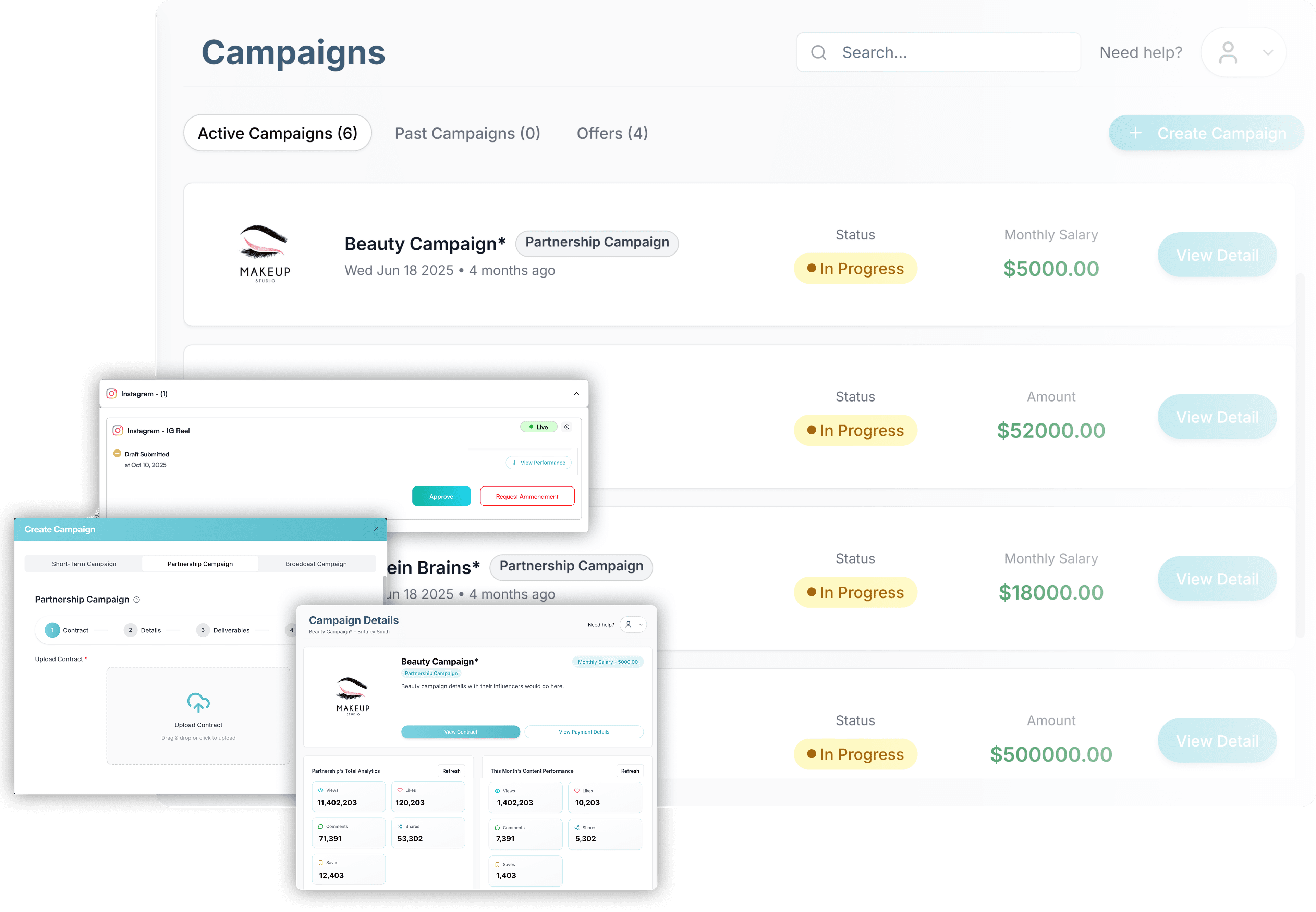 Manage influencer campaigns seamlessly